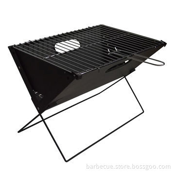 BBQ Grill, Made of Carbon Steel, with high temperature painting body, chrome-plated cooking